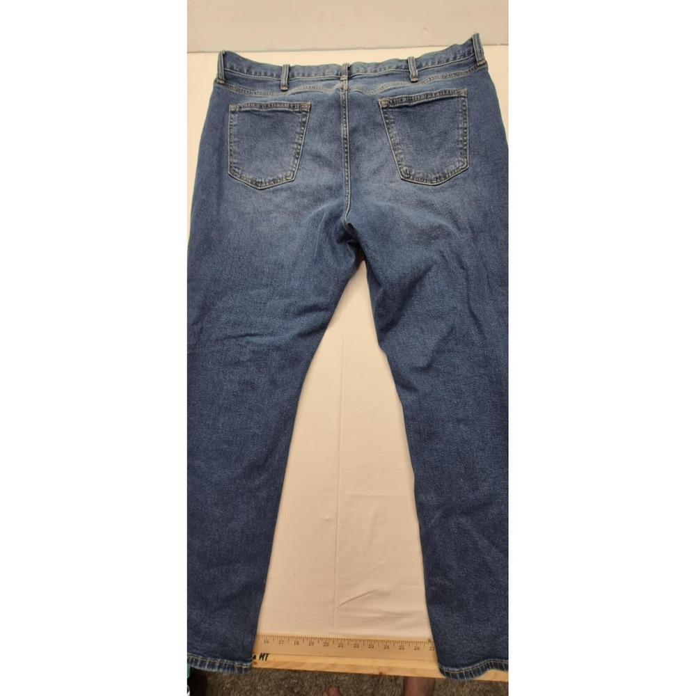 Old Navy men's straight fit with flex‎ built in distressed denim jeans, sz 40x32 - Picture 2 of 14